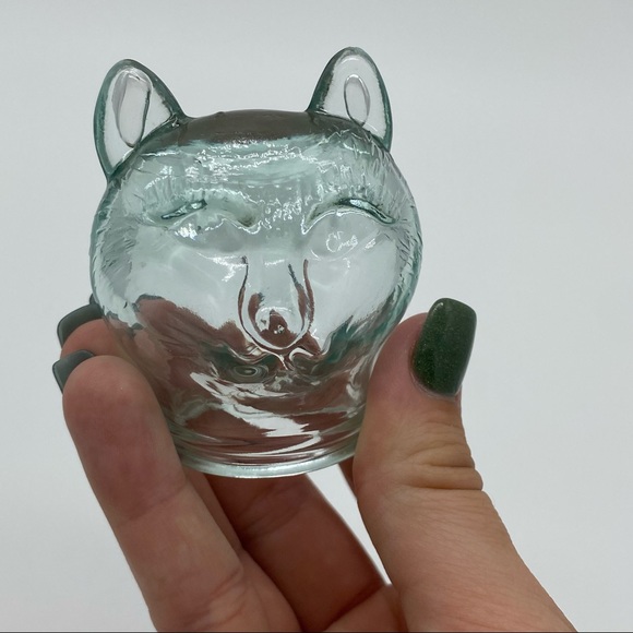 VTG VETRERIA ETRUSCA Blue-Green-Clear Italian Glass Decanter Bottle with Stopper - Picture 8 of 10